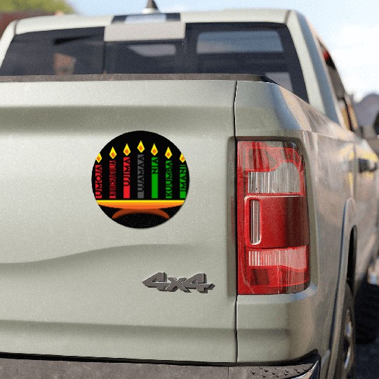 Kwanzaa Holiday Candles Car Magnets