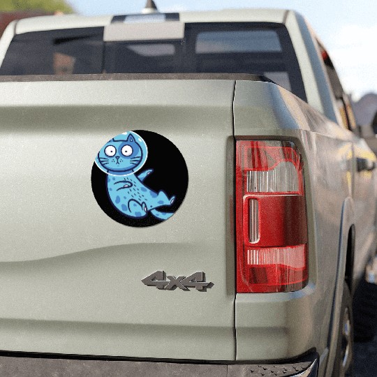 Space cat Car Magnets