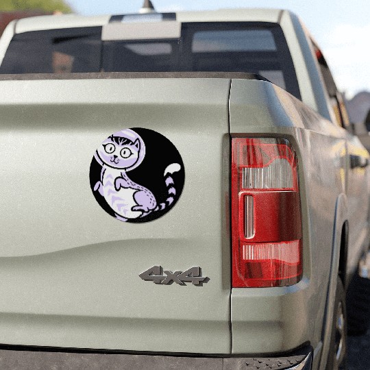 Space cat Car Magnets