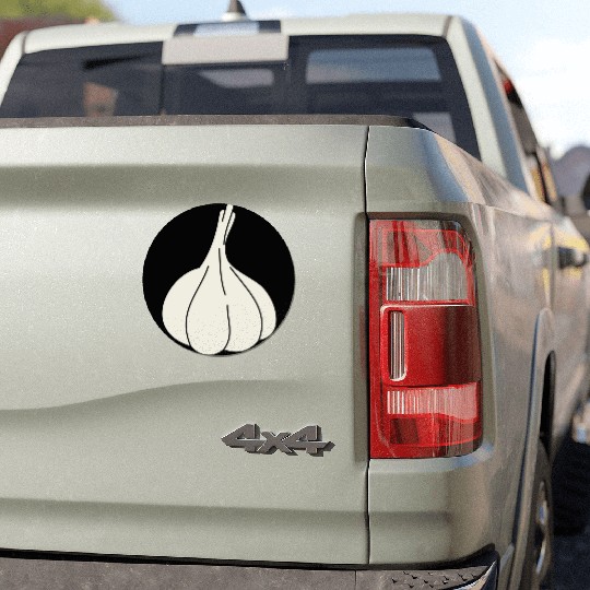 garlic knoblauch veggie vegetable gemuese2 Car Magnets