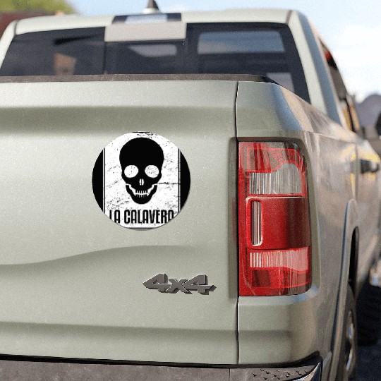 La Calavera | Loteria Mexican Tarot Card Car Magnets