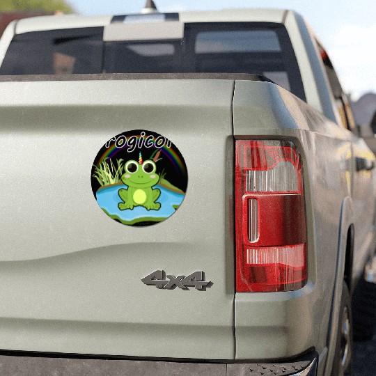 FROGICORN frog unicorn fantasy animal cute kids birthday gift Car Magnets
