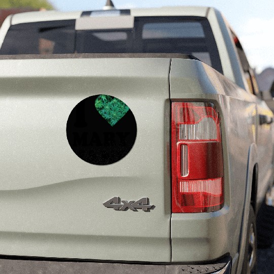I love mary jane weed hanf 420 gift ganja cannabis Car Magnets