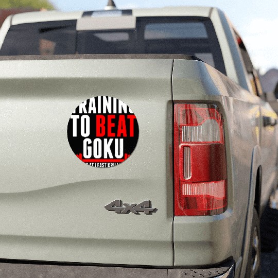 Training To Beat Goku Car Magnets