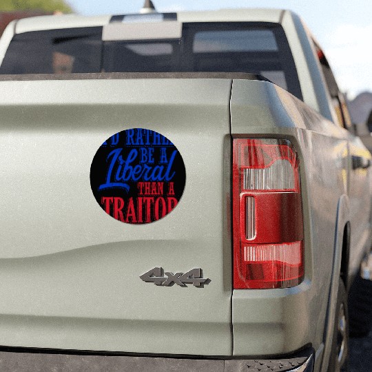 Rather Be A Liberal Car Magnets
