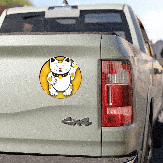 Maneki Neko - Japanese Lucky Cat Car Magnets