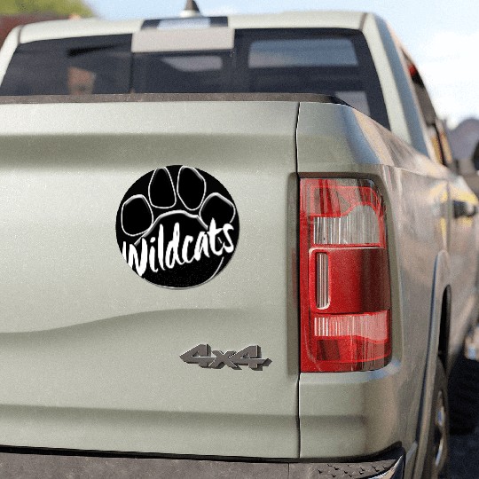 Wildcats Paw Print Mascot School Pride Car Magnets