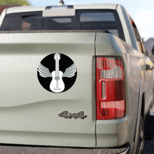 wings fly angel sky cool guitar learn play song co Car Magnets