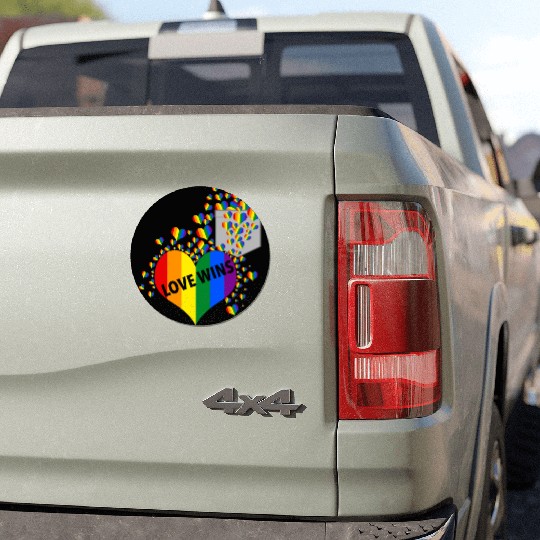 Love Wins Pride LGBTQ Community Pride Month Car Magnets