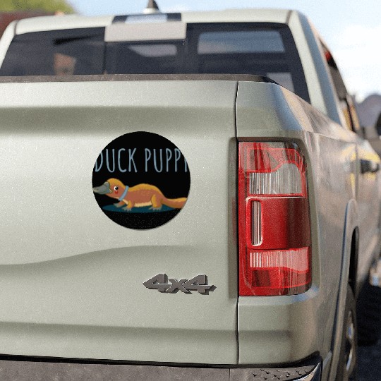 Duck Puppy Duck puppy sweet gift platypus cute Car Magnets