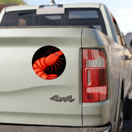 Shrimp Jitsu Mixed Martial Arts Fighter Shrimping Car Magnets