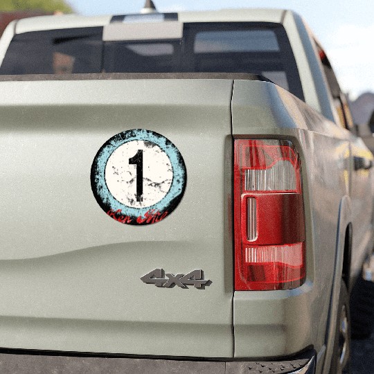 Ken Miles Rugged Number Car Magnets