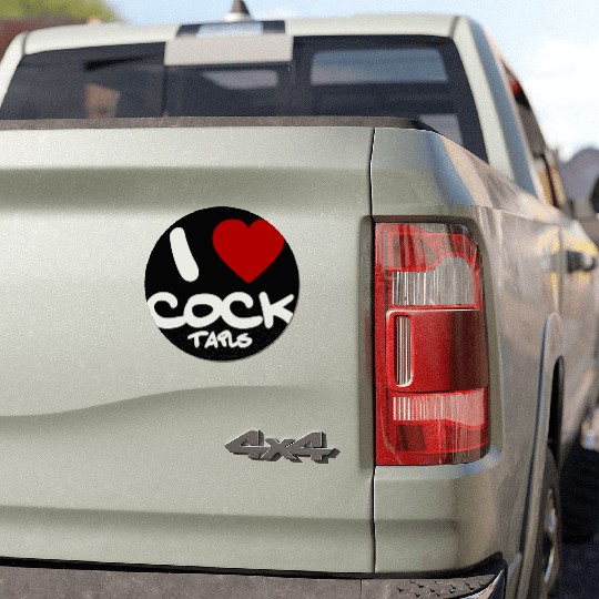 I LOVE COCK TAILS Car Magnets
