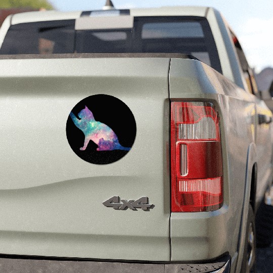 galaxy cat for cats lovers Car Magnets