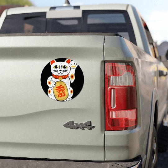 Japan Lucky Cat Japanese Maneki Neko Good Luck Cha Car Magnets