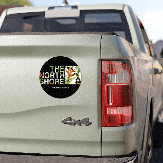 North Shore Haleiwa Bird Of Paradise Car Magnets