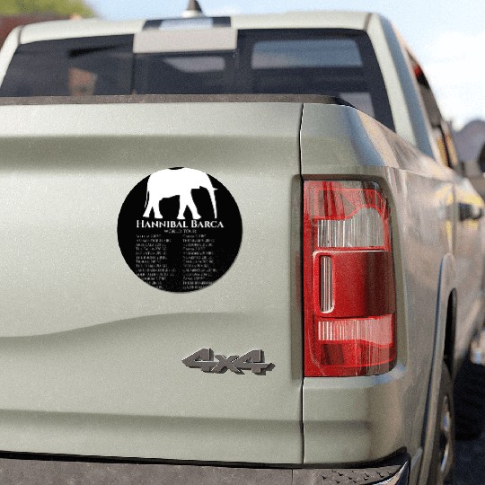 Hannibal Barca World Tour - Carthaginian Empire Car Magnets