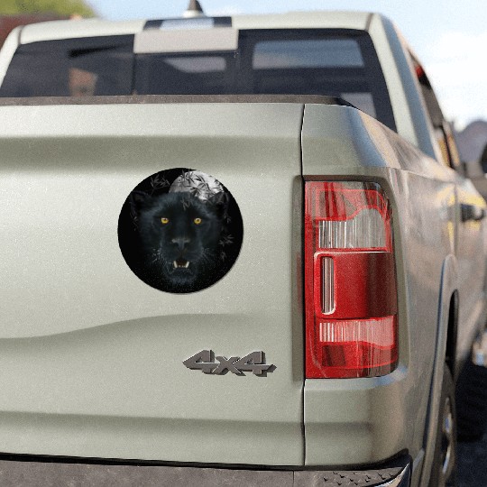 Black Panther Spirit The Face Of Power, Protection Car Magnets