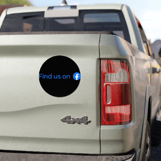 find us on facebook Car Magnets