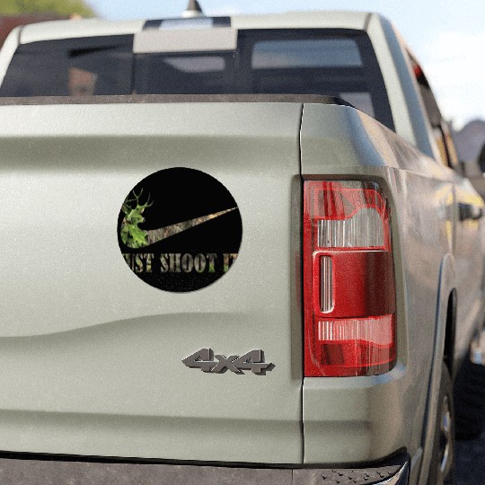 Just Shoot It Deer Hunting Camouflage Car Magnets