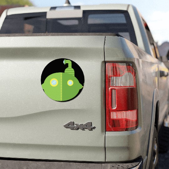 Submarine Lime Car Magnets