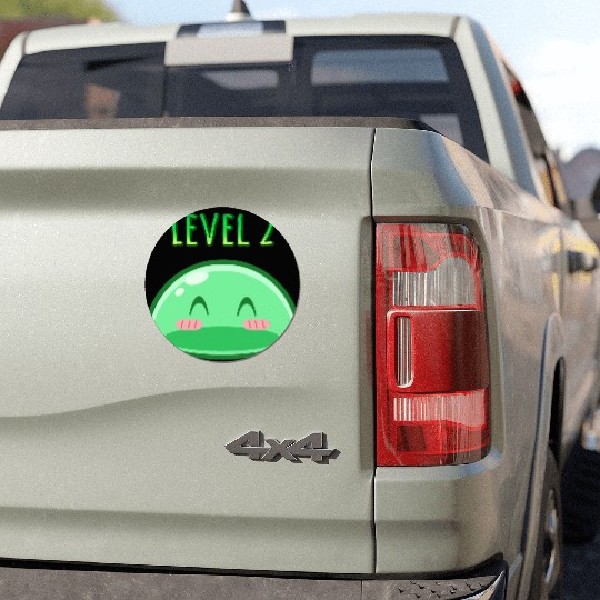 Cute Green Dungeon Slime Monster Weird Anime Car Magnets