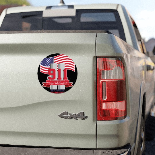 Patriot Day Never Forget 911 Anniversary Car Magnets