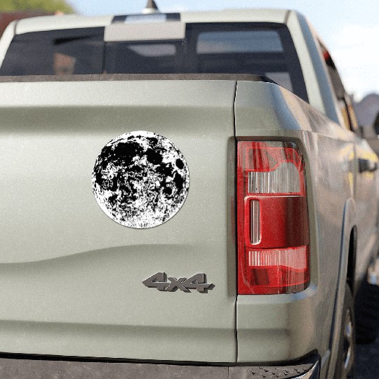 Full Moon Car Magnets
