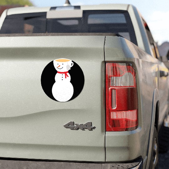 Fros-TEA the Snowman Let It Snow frosty tea Car Magnets