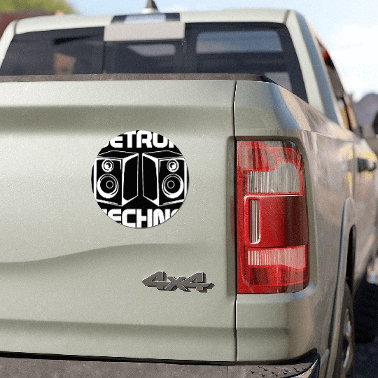 Detroit Techno House Music Festival Style Love Car Magnets