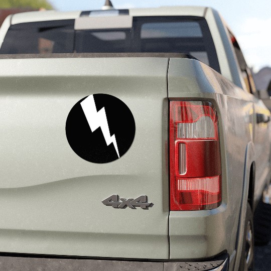 zeus lightening bolt Car Magnets