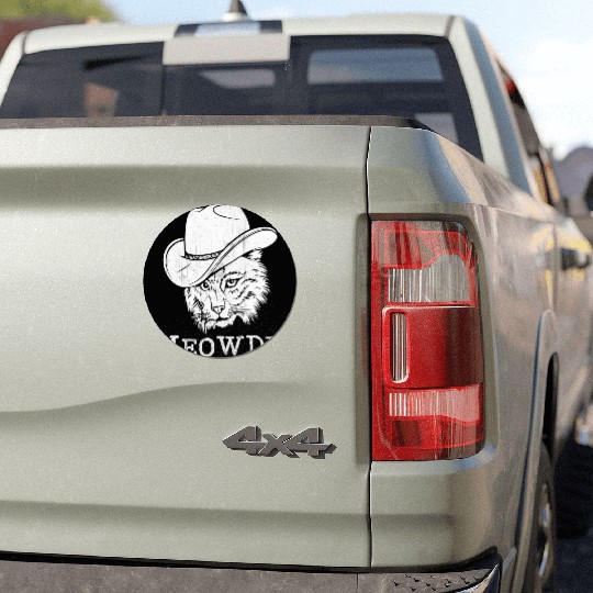 Meowdy Western Country Music Cowboy Cowgirl Car Magnets