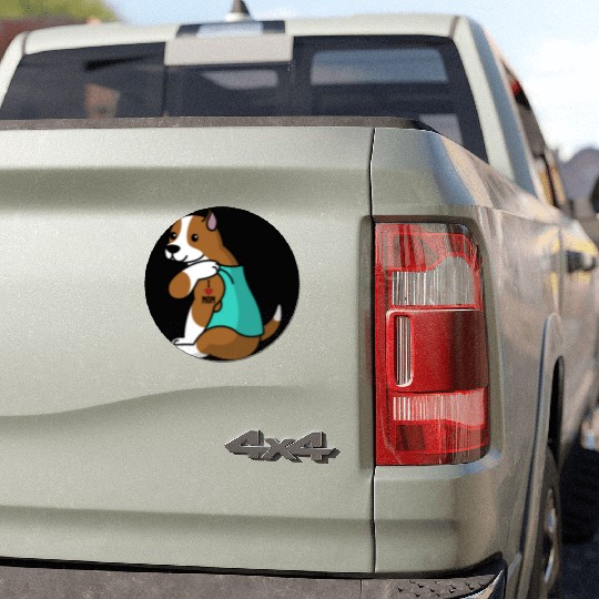 I Love Mom Tattoo American Staffordshire Terrier Car Magnets