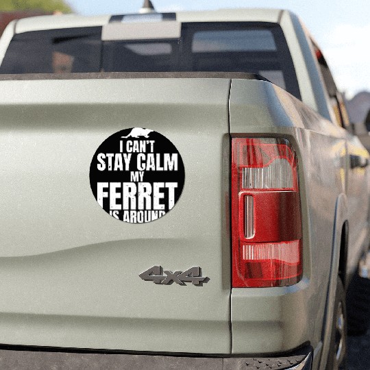 Pet Owner Ferret Make Me Happy Lifestyle Gift Idea Car Magnets
