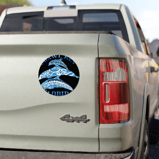 Crawl Key Florida Vacation Tribal Dolphins Car Magnets