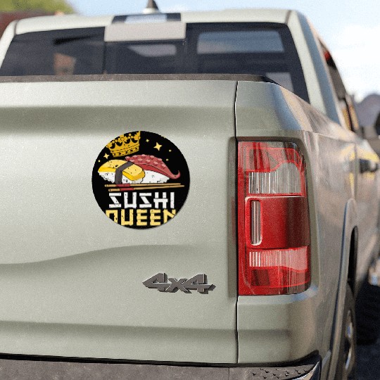 Sushi Queen Sushi Lover Japan Japanese Food Car Magnets