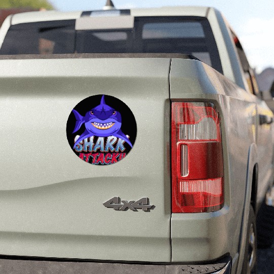 Shark Attack Car Magnets