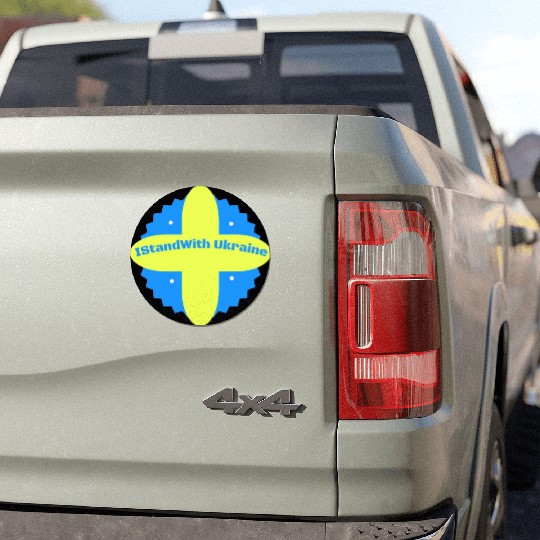 I Stand With Ukraine Car Magnets