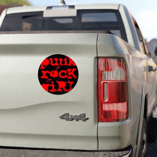Punk Rock Girl Car Magnets