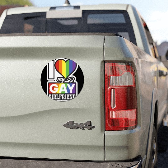 LBGT Flag Gay Pride Human Love Girlfriend Car Magnets