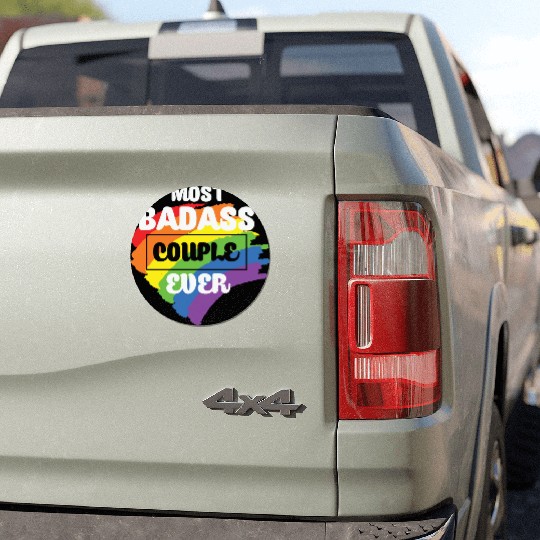 LBGT Flag Gay Pride Human Couple Car Magnets