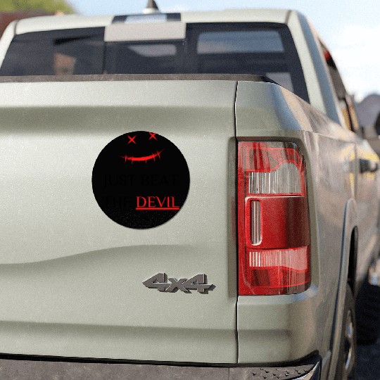 Just beat the devil out of it Car Magnets