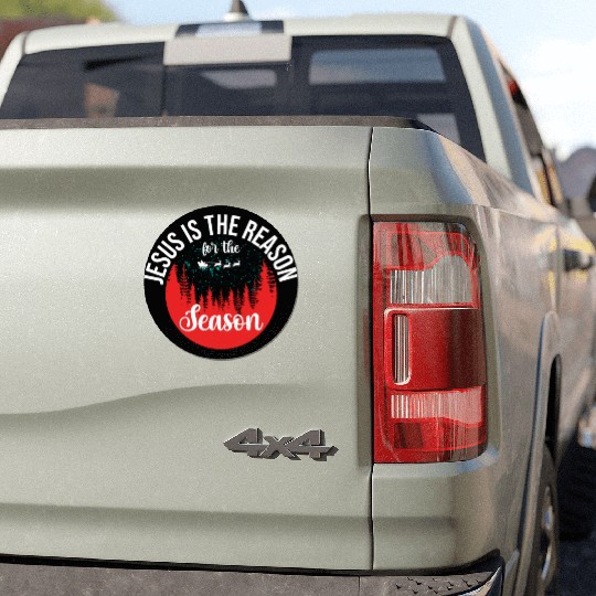 Chistmas Season Jesus Is The Reason For The Season Car Magnets