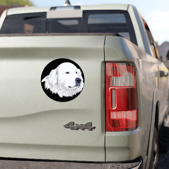 Great Pyrenees Car Magnets