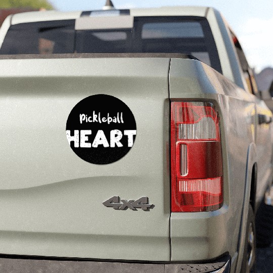 Pickleball Heart - Hobbies Car Magnets