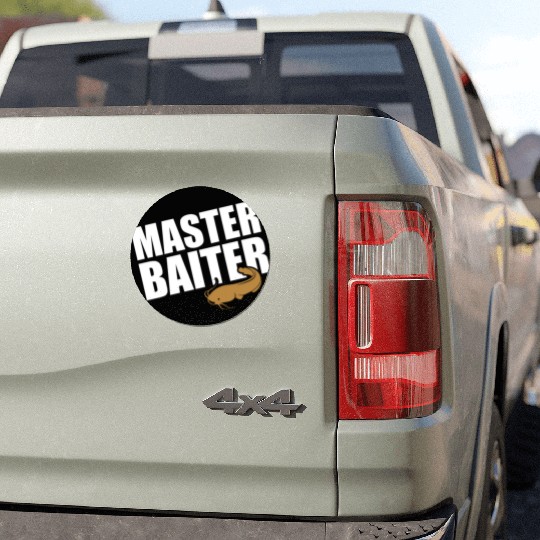 Master Baiter - Wels Catfish Hunter Car Magnets