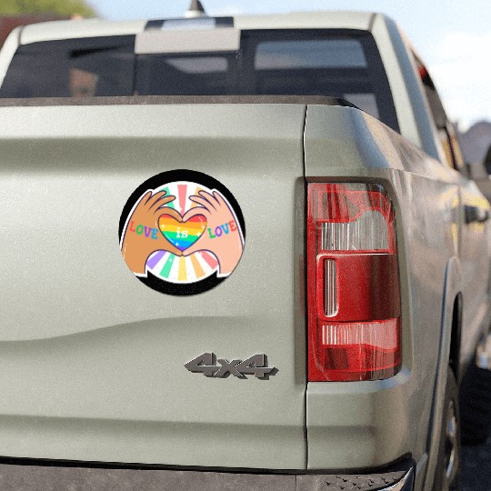 Love is Love Pride Queer LGBTQ Sticker Car Magnets