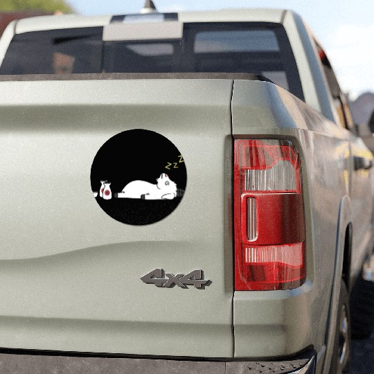 Goat Sake Drunk Car Magnets
