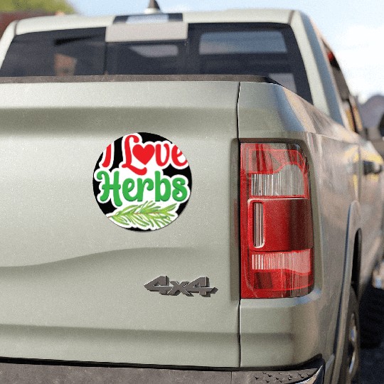I Love Herbs Gardening Herb Herbalism Herbalist Car Magnets
