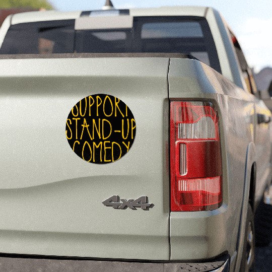 Support Stand Up Comedy 2 Car Magnets